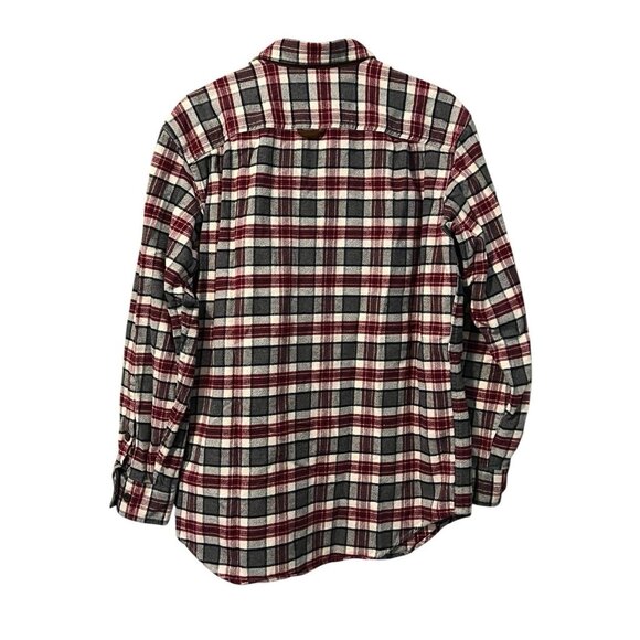 Orvis Mens Size M Heavy Perfect Flannel Button Down Shirt Hiking Outdoor Country - Picture 2 of 16